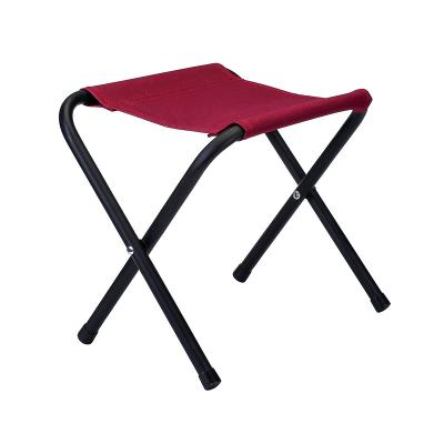 China Hanser LC-02B-36 Modern Outdoor Foldable Portable Folding Stools Small Stools Iron Folding Lightweight Beach Chair For Hiking Camping for sale