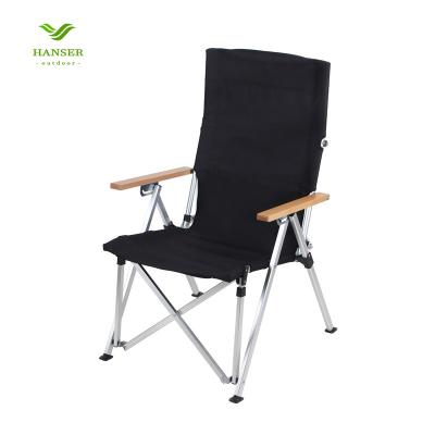 China Hanser LC-211 Director Chair Fishing Stool Aluminum Alloy Folding Easy-carry Portable Outdoor Foldable Beach Chair For Camping Hiking for sale