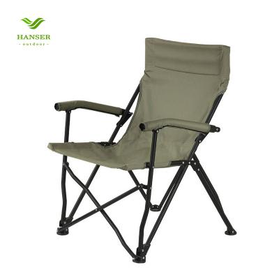 China Hanser LC-230 Modern High Quality Foldable Chair Folding Stools Iron Outdoor Folding Beach Chair For Picnic Camping Hike Chair for sale