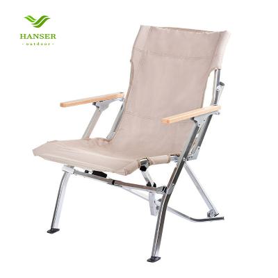 China Hanser LC-212 Director Chair Fishing Stool Aluminum Alloy Folding Easy-carry Portable Outdoor Foldable Beach Chair For Camping Hiking for sale