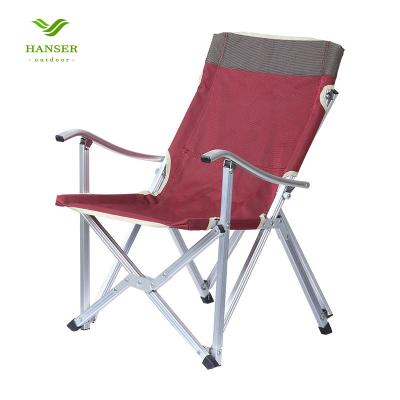 China Hanser LC-213 Director Chair Fishing Stool Aluminum Alloy Folding Easy-carry Portable Outdoor Foldable Beach Chair For Camping Hiking for sale