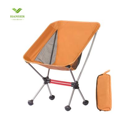 China Hanser LC-251 Director Chair Fishing Stool Aluminum Alloy Folding Easy-carry Portable Outdoor Foldable Beach Chair For Camping Hiking for sale