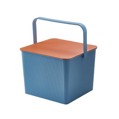 China Hanser PD-74A 11L Portable Multifunctional Outdoor High Quality Bucket Container High Quality Storage Fishing Box Plastic Kids Stocked Toy Organizer for sale