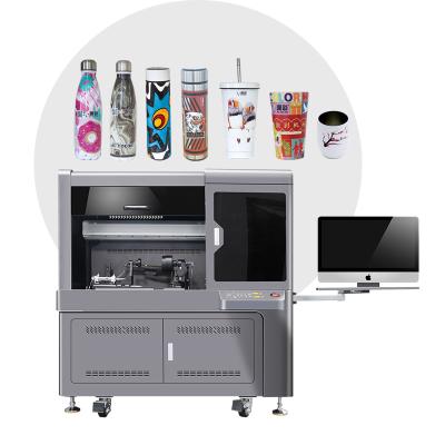 China Hotels Guangzhou Runcai Cylinder High Speed ​​Printer For Cup Bottle 3D Special Shaped Conical Relief Effect Inkjet Printers for sale