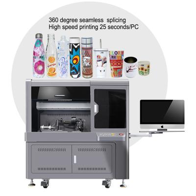 China Hotels Cylinder High Speed ​​UV Printer Aluminum Can Cup Rotary Bottle Printing Machine UV Printer for sale