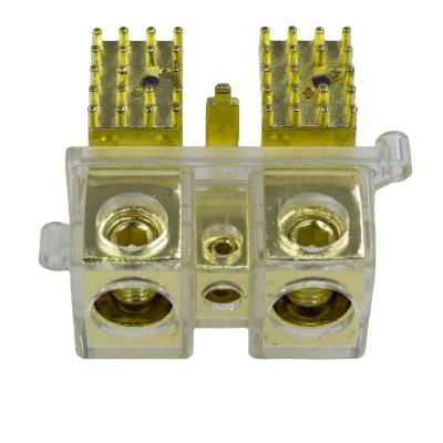 China wire connection car power amplifier automotive terminal, gold-plated terminals, PCB terminal for sale