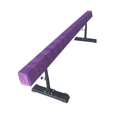 China Customizable Wood Core Gymnastics Balance Beam for Kids Training Exercise Included for sale