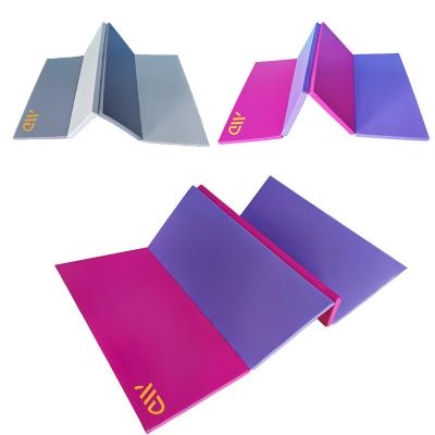 China Customized Logo Availabled Professional Gymnastics Mat PVC PU Exercise Mat for sale