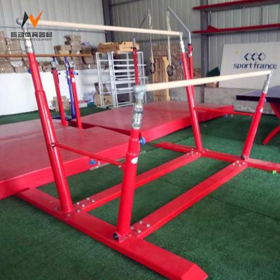 China Adjustable Outdoor Fitness Gymnastic Parallel Bars for Kids Gymnastics Equipment for sale