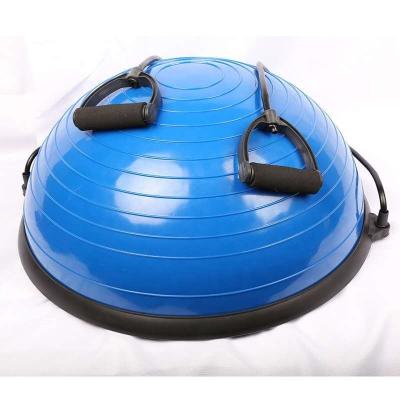 China Fitnesscentrum PVC Yoga Half Balance Ball met weerstandsband en draaiende middelplaat Te koop