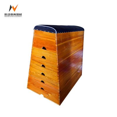 China 7 Sections Vaulting Box Gymnastic Wooden Equipment Improve Your Gymnastic Performance for sale