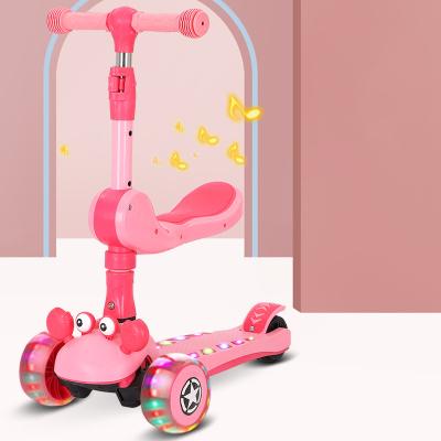 China Portable Cheap Children's Scooter Baby Stroller Kick Baby Boy Toy Bicycle for sale