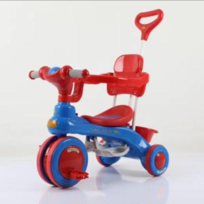 China Portable Ride On Bike 3 Wheel Bike Trike Kids Trike With Push Bar for sale