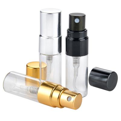 China Glass Packaging 2ml 2.5ml Spray Tube Glass Top Perfume Bottle With Pump for sale