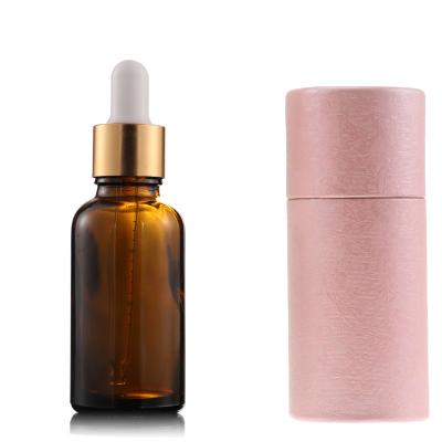 China Personal Care Child Safe Serum Dropper Bottle 30ml Essential Oil Amber Glass Bottles With Box for sale