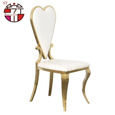 China Wholesale Modern New Design Stainless Steel Hotel Chair Frame King Throne Wedding Chairs for sale