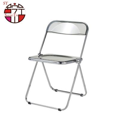 China Removable Wedding Use Plastic Cover Hot Sales Transparent Folding Chair for sale