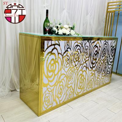 China (Other) Adjustable Golden Wedding &Stainless Steel Decoration Backdrop For Wedding for sale