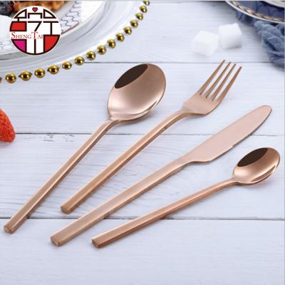 China (Others) Stainless Steel Gold Brush Adjustable Flatware, Matte Gold Flatware, Flatware Gold Plated for sale