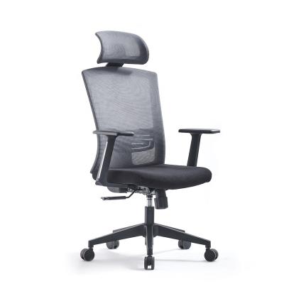 China High-Back Swivel Style Office Chair Mesh Back With Headrest Computer Executive Chair (Height) Adjustable Modern Office Chair Office Chair for sale