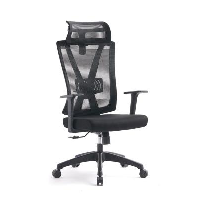 China High-Back Swivel Style Office Chair Mesh Back With Headrest Computer Executive Chair (Height) Adjustable Modern Office Chair Office Chair for sale