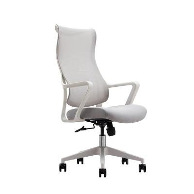 China Wholesale Adjustable White Executive Mesh Chair Swivel Adjustable Ergonomic Office Rotation Chair for sale