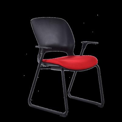 China Cooling Simple Modern High Quality Plastic Meeting Chair Office Conference Stackable Chair for sale