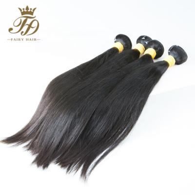 China Double Drawn Silky Straight Virgin Indian Temple Hair Silky Straight Raw Indian Hair Bundles for sale