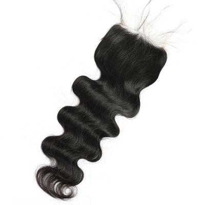 China Natural Looking Body Wave 5x5 Knots Small Body Wave Lace Closure Hair For Wholesale for sale