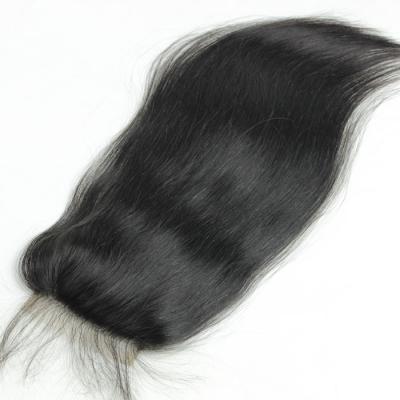 China New Coming Fuller Top Quality Straight Hair Ends Hair Weaves Double Drawn Closures With Baby Hair for sale