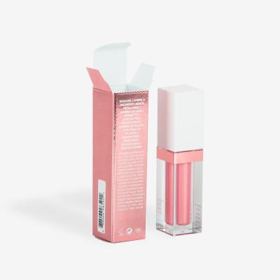 China Wholesale Recyclable Printed Empty Beauty Folding Packaging Drawer Around Lipstick Lip Gloss Custom Paper Packaging Box for sale