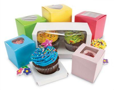 China Recyclable White Wedding Cookie Dessert Hole Logo Cardboard Muffin Cupcake Custom Packaging Paper Box for sale