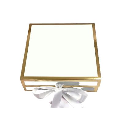 China Recyclable Personalized Magnetic Marble Rose Perfume White Gold Wedding Favors Bridesmaid Gift Paper Box Set With Ribbon for sale