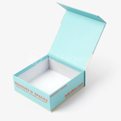 China Wholesale Recyclable Folding Recyclable Black Blue Black Rigid Luxury Custom Packaging Ribbon Kraft Paper Gift Small Packaging Paper Box for sale