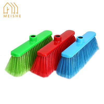 China Economic Household Low Price Soft Cleaning Plastic Broom for sale