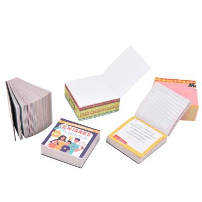 China Creative Custom Self-adhesive Custom Cube Logo Notepad Memo Pads Creative Sticky Mail in Office Sticky Notes for sale