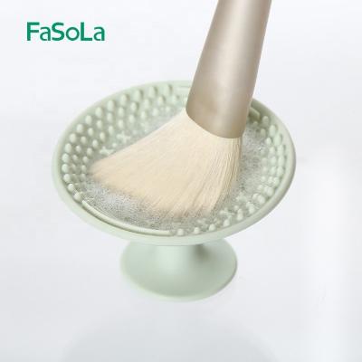 China FaSoLa Portable Wholesale Makeup Tools Popular Beauty Protective Wash Scrubber Silicone Makeup Brush Cleaner Cosmetic Mat for sale