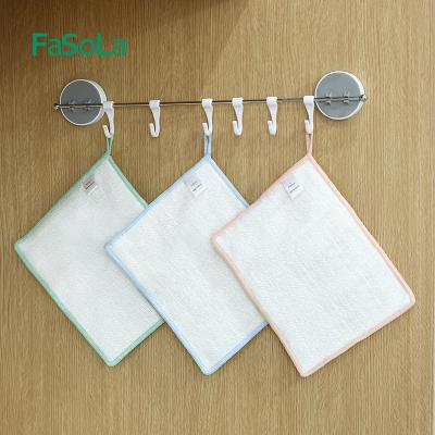 China FaSoLa Sustainable Double-Layer Bamboo Fiber Non Easy To Oil Dish Towel for sale