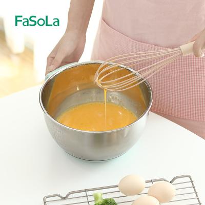 China Fasola Stainless Steel Mixing Bowl Salad Bowl Sustainable Beat Egg Pan 20 Cm for sale