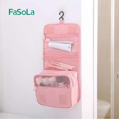 China Fashion FaSoLa Large Capacity Male And Female Travel Toiletries Bag Waterproof Toiletries Bag Storage Bag for sale