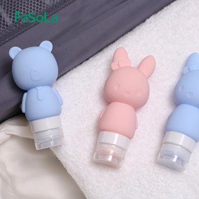 China BEAUTY PACKAGING 60ML Travel Wash Bag Travel Bottle Silicone Partial Bottling for sale