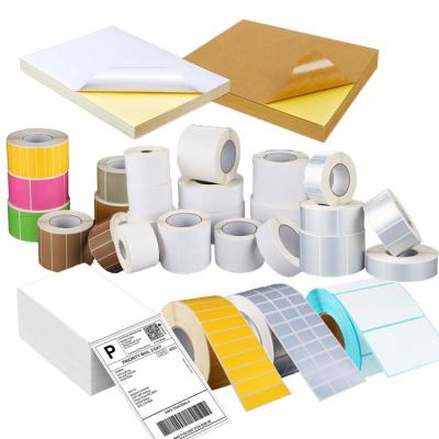 China Qianheng Sticker Paper Vinyl Label Inkjet A4 Clear Decoupage Adhesive Thermal Paper Glossy Sticker Waterproof Custom Sheet Wrapping Paper for sale