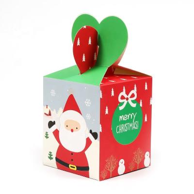 China New Christmas Biodegradable Apple Box High Performance Paper Bag Creative Christmas Eve Fruit Packaging Gift Box for sale