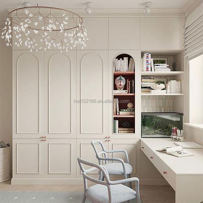 China Custom Expandable Modern Wardrobe Closet Solid Wood European Style Bedroom Wardrobe With Sliding Door Design for sale