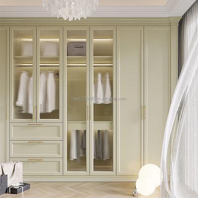 China Expandable Home Economical Bedroom Wardrobe Modern Minimalist European Style Furniture Wardrobe for sale