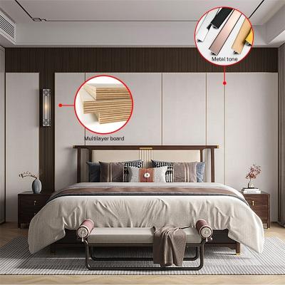 China Good Quality Reasonable Price Modern Design Bedroom TV Cabinet Waterproof Wood Sandwich Plate Wall Panel for sale