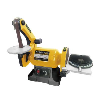 China For Woodworking Hot Selling Electric Straight Line Sander With Induction Motor Wood Sander Variable Speed ​​Belt Disc Sander Polishing Machine for sale