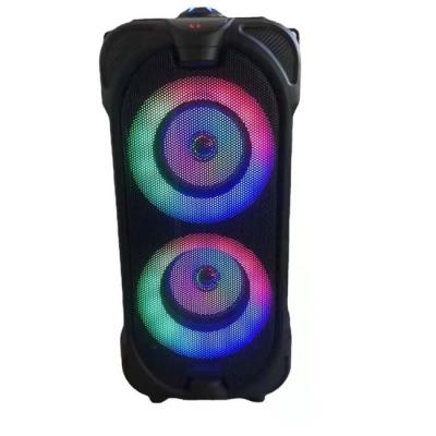 China Wireless charger for mobile phone manufacturer speaker private dual model the new portable 4 inch marquee speaker flame lamp RGB audio for sale