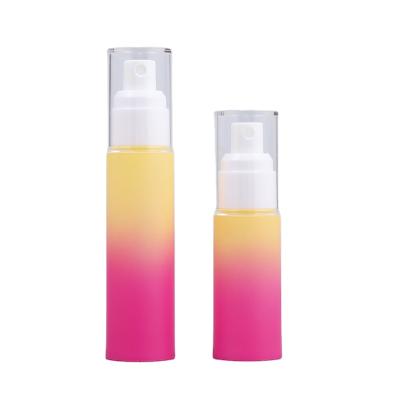 China Cosmetic Hot Sale 30ml 50ml Gradient Color Spray Airless Bottle for sale