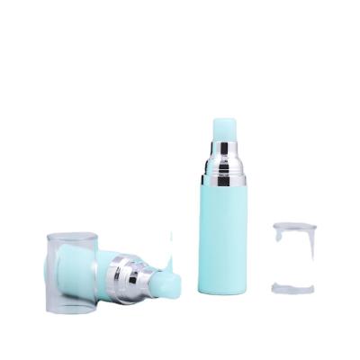 China Cosmetic Priced For Sale 15ml 30ml 50ml Mint Green Lotion Airless Bottle for sale